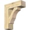 Ekena Millwork Balboa Block Rough Sawn Bracket w/ Offset Brace, Douglas Fir, 8"W x 24"D x 28"H BKT0806X24X28BOA05RDF - alternate 1